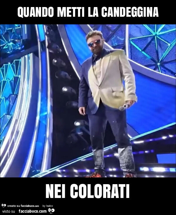 Quando metti la candeggina nei colorati