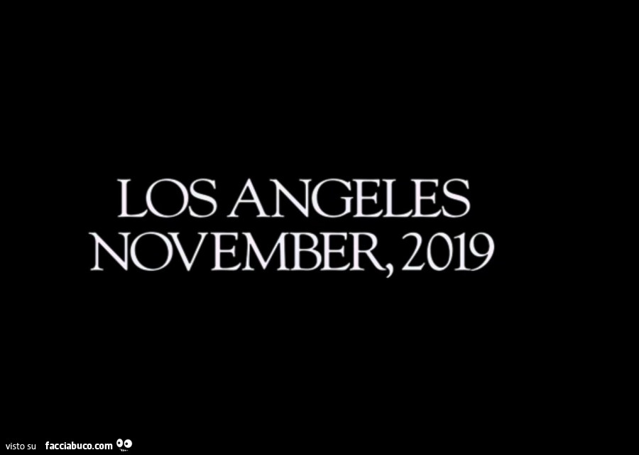 Los angeles november, 2019