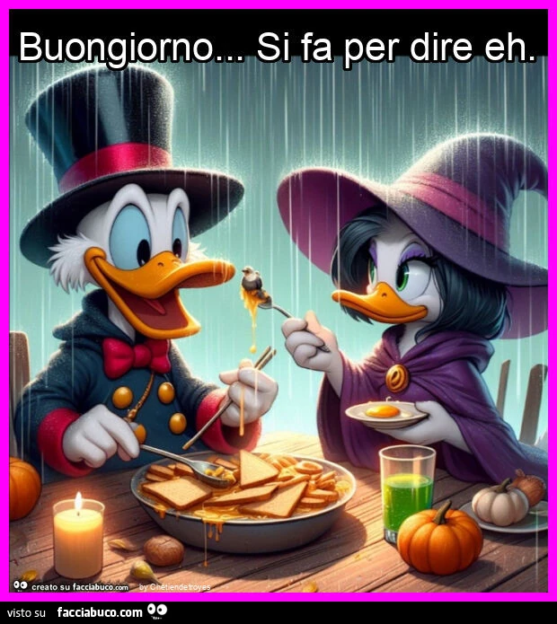 Buongiorno&hellip; si fa per dire eh