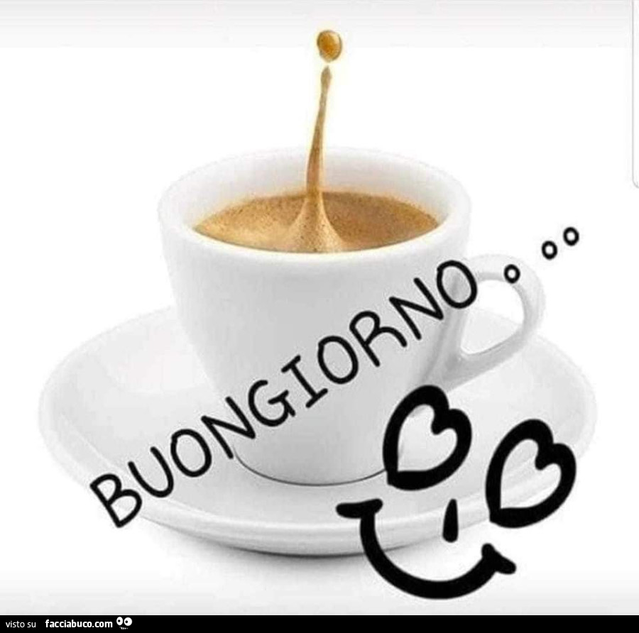Tazzina di caffè. Buongiorno