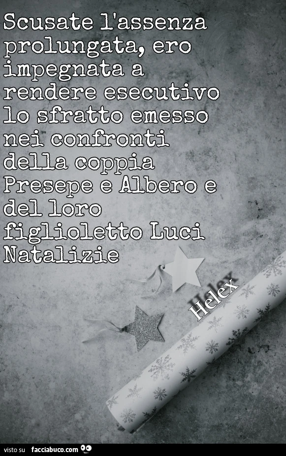 Scusate ero impegnata