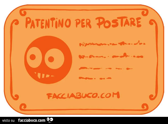Patentino Facciabuco