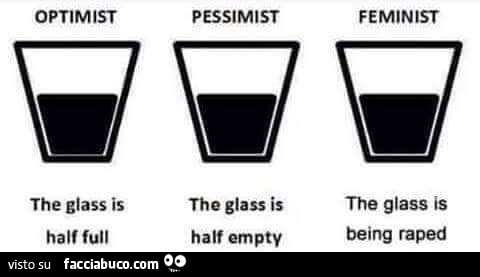 Optimist Pessimist Femminist