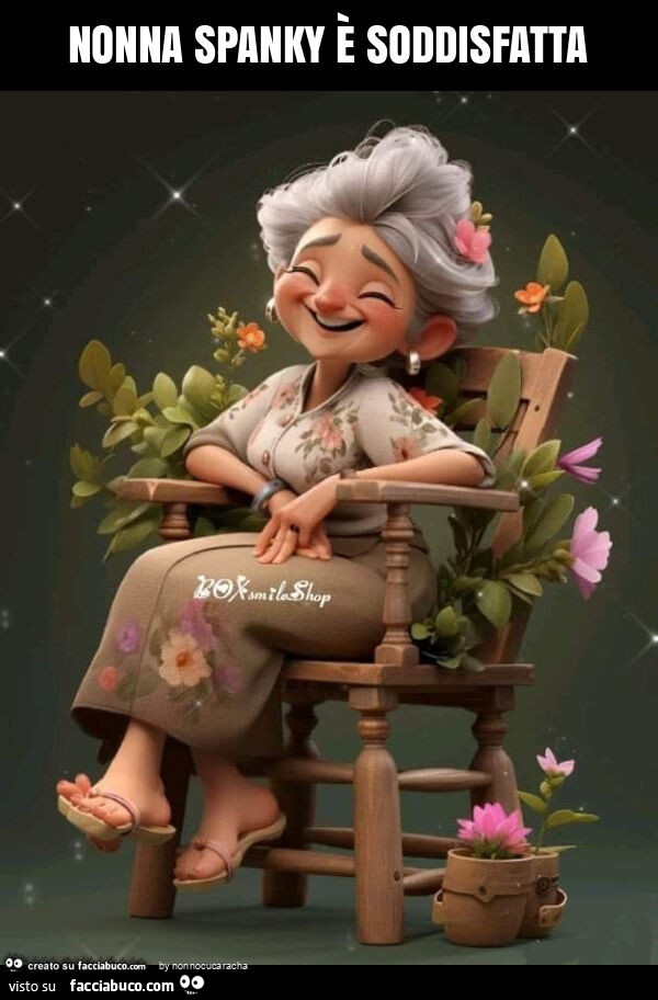 Nonna spanky è soddisfatta