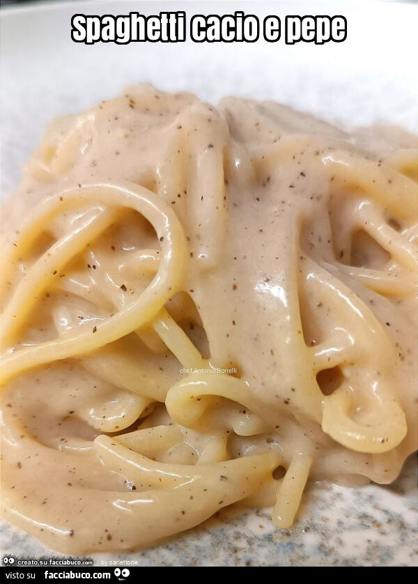Spaghetti cacio e pepe