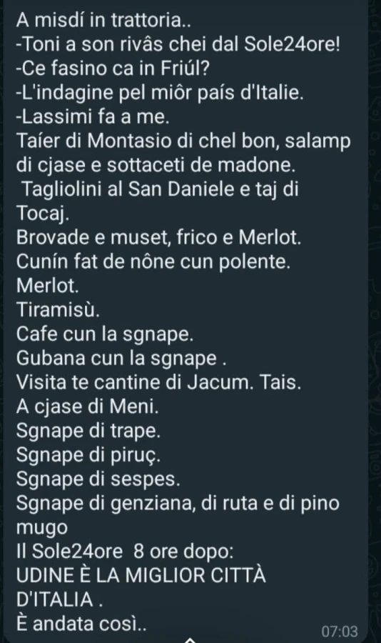 UDINE miglior città d'ITALIA