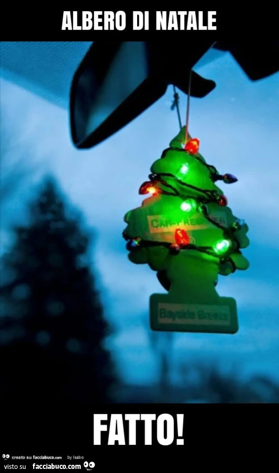 Albero di natale fatto