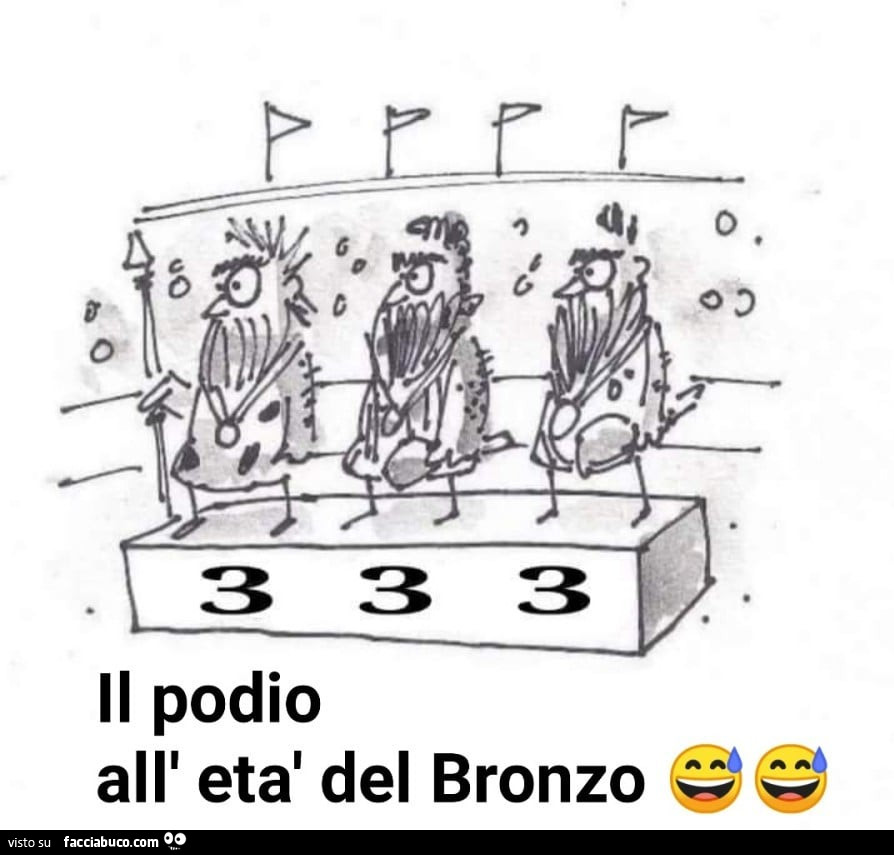 Il podio all'età del bronzo