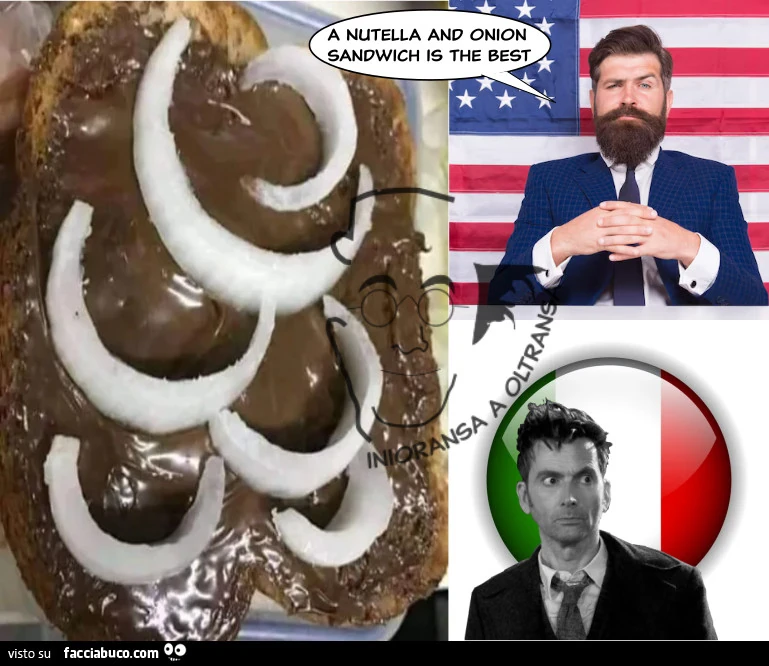 Panino nutella e cipolla