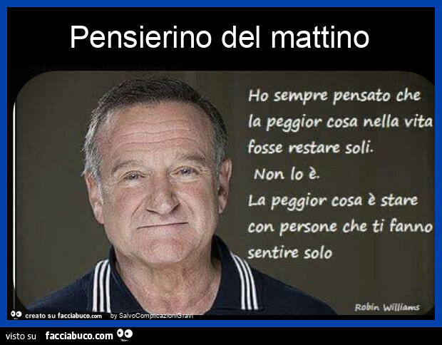 Pensierino del mattino