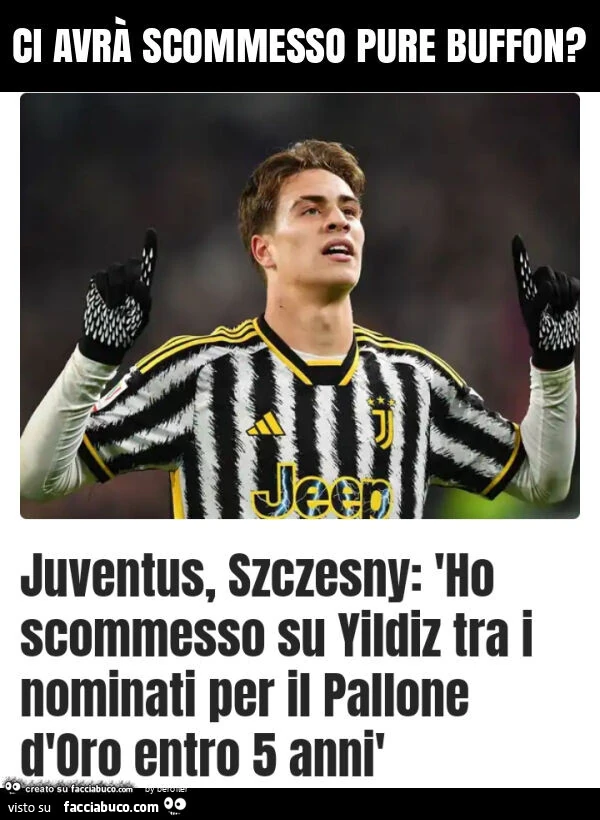 Ci avrà scommesso pure buffon?
