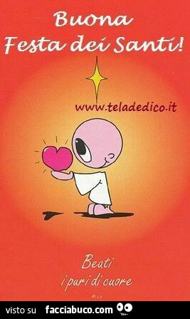 Buona festa dei santi