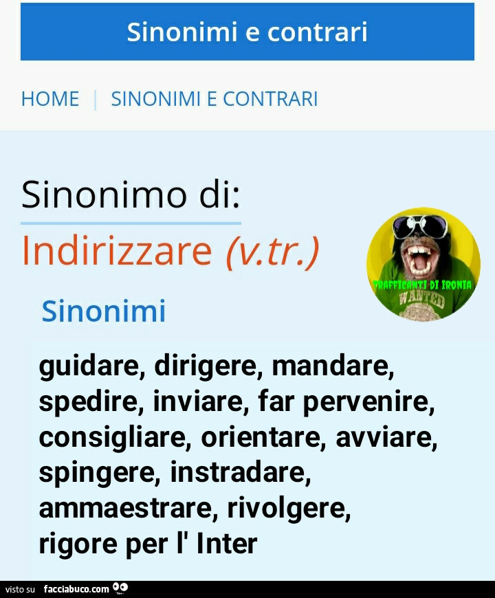 Sinonimo di indirizzare sinonimi guidare dirigere mandare spedire