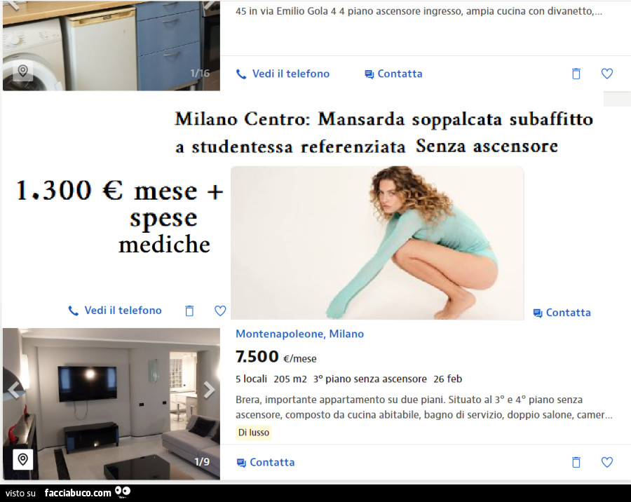 Milano centro: mansarda soppalcata subaffitto a studentessa referenziata senza ascensore