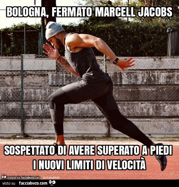 Bologna, fermato marcell jacobs sospettato di avere superato a piedi i nuovi limiti di velocità
