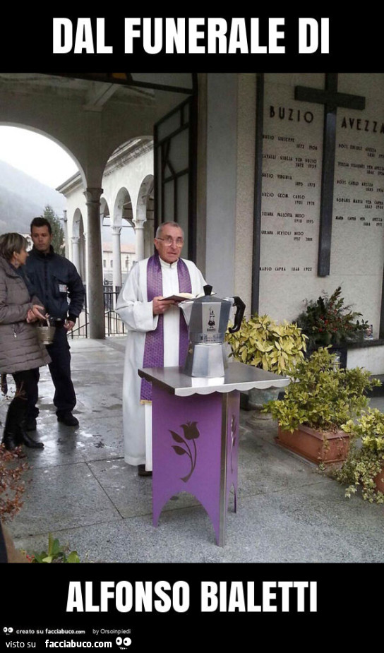 Dal funerale di alfonso bialetti