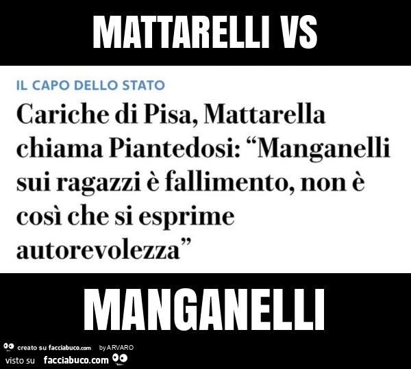 Mattarelli vs manganelli