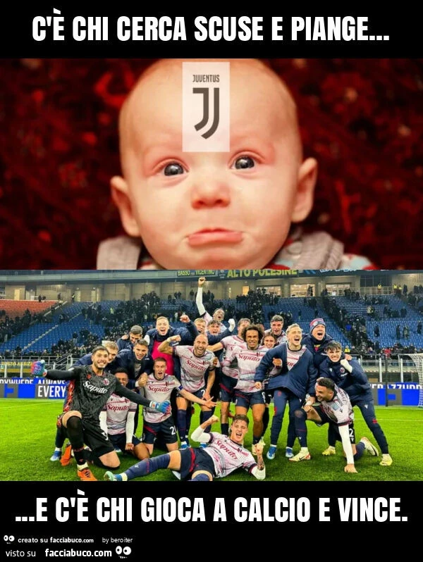C'è chi cerca scuse e piange&hellip; e c'è chi gioca a calcio e vince