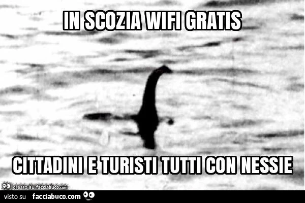 In scozia wifi gratis cittadini e turisti tutti con nessie