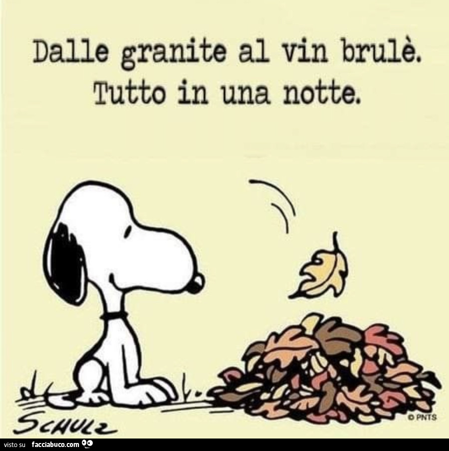 Arrivato il freddo