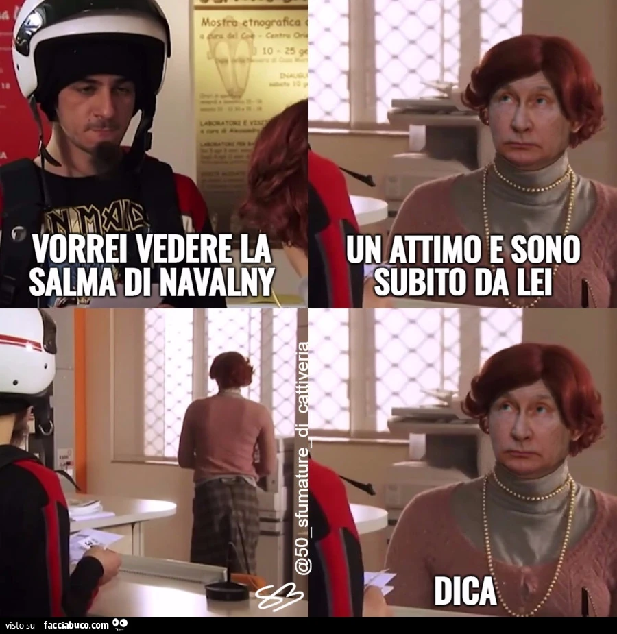 Un attimo e sono subito da lei