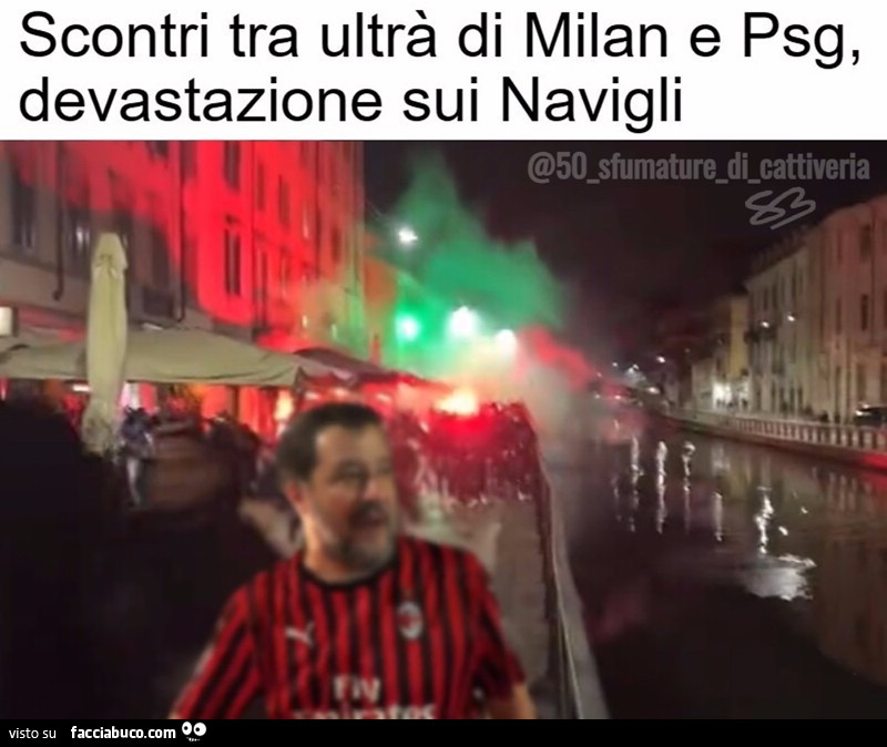 Scontri tra ultrà di Milan e PSG sui Navigli
