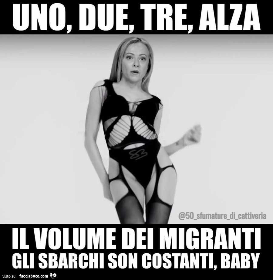 Uno, due, tre, alza