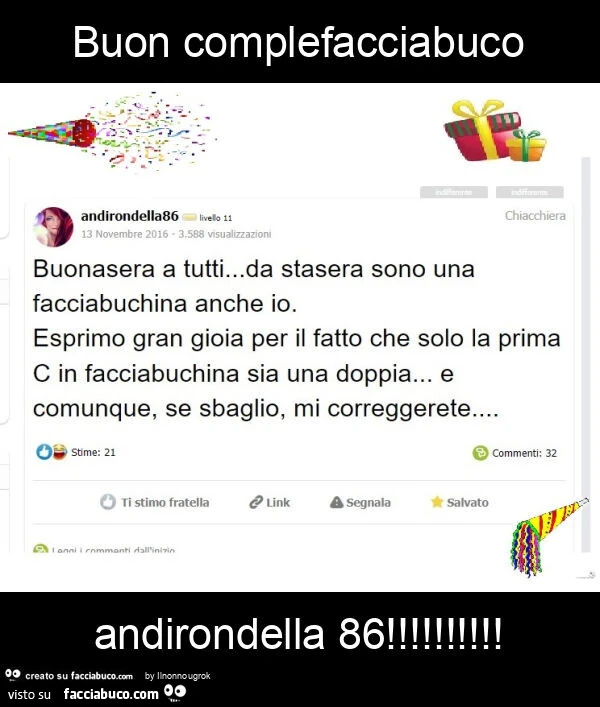 Buon complefacciabuco andirondella 86