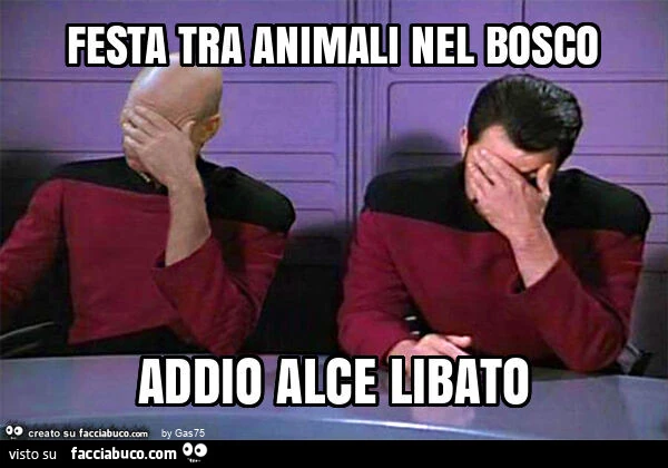 Festa tra animali nel bosco addio alce libato