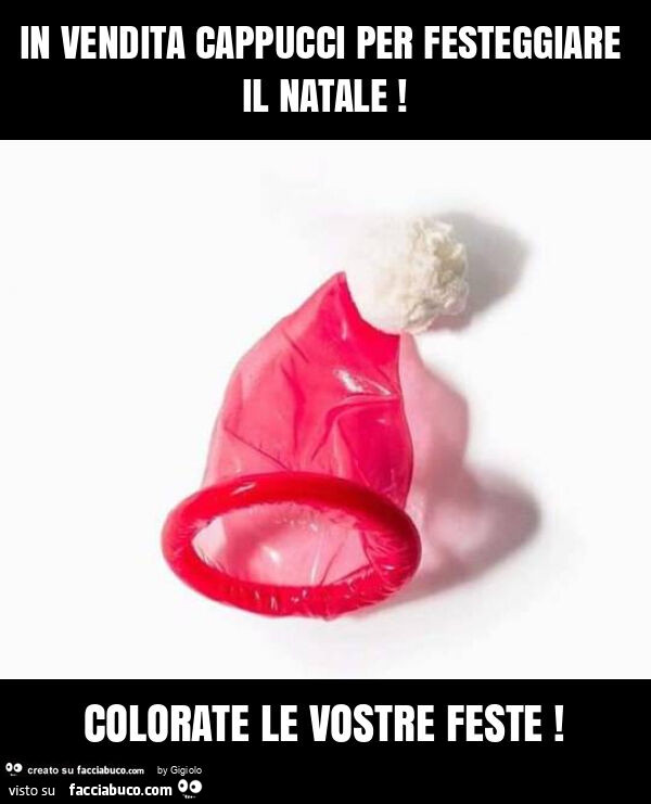 In vendita cappucci per festeggiare il natale! Colorate le vostre feste