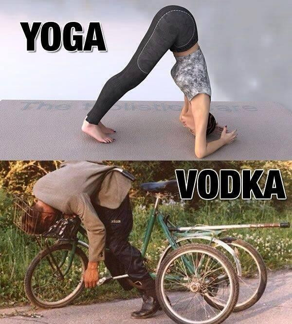 Yoga / vodka