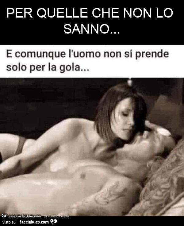 Per quelle che non lo sanno