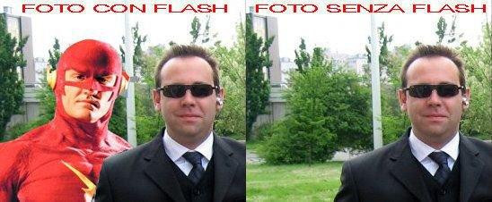 Foto con e senza flash