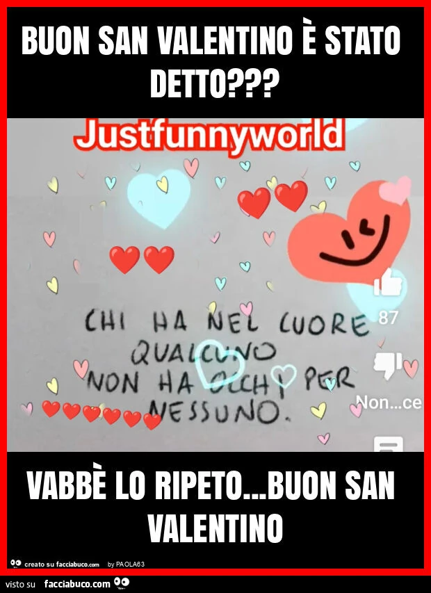 Buon san valentino è stato detto? Vabbè lo ripeto&hellip; buon san valentino