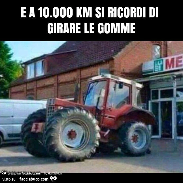 E a 10.000 km si ricordi di girare le gomme