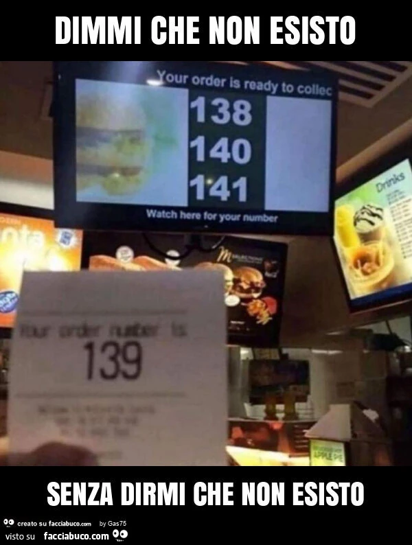 Dimmi che non esisto senza dirmi che non esisto