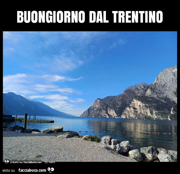 Buongiorno dal trentino