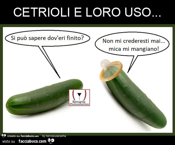 Cetrioli e loro uso