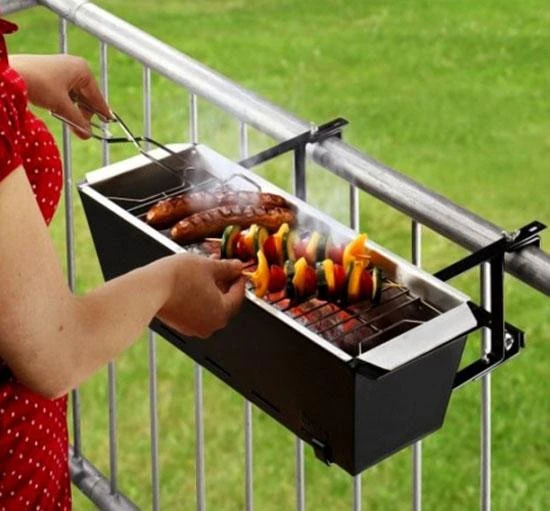 Barbecue sul balcone