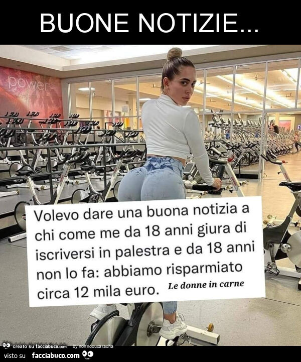 Buone notizie