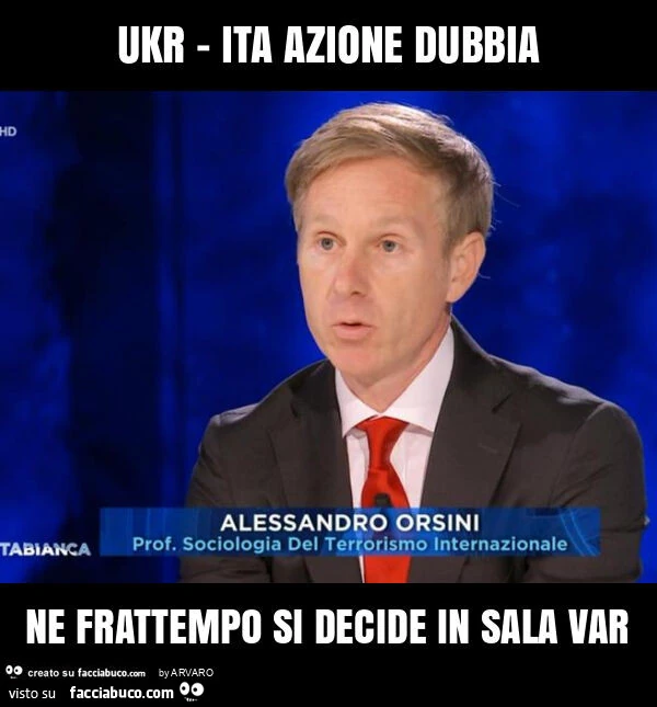 Ukr - ita azione dubbia ne frattempo si decide in sala var