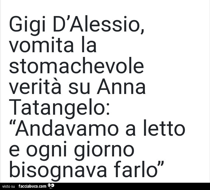 Gigi D'alessio, vomita la stomachevole verità su anna tatangelo: andavamo a letto e ogni giorno bisognava farlo