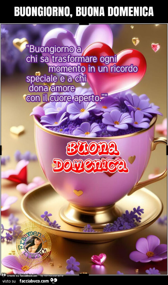 Buongiorno, buona domenica