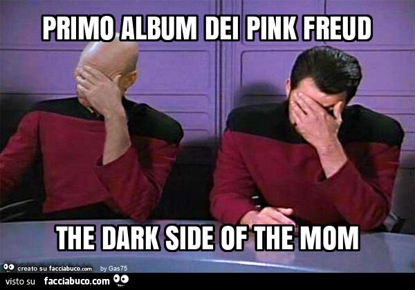 Primo album dei pink freud the dark side of the mom