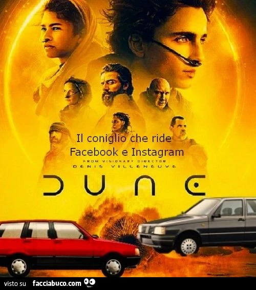 Il coniglio che ride Facebook e instagram Dune