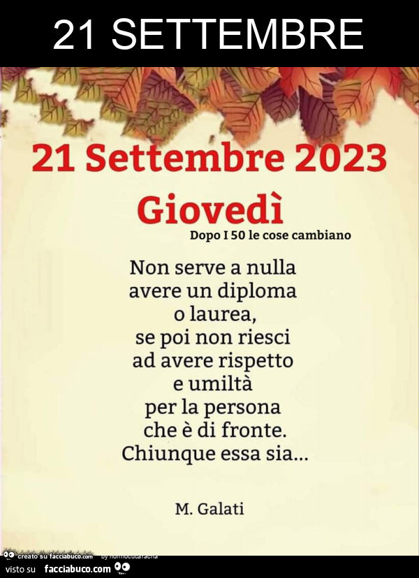 21 settembre