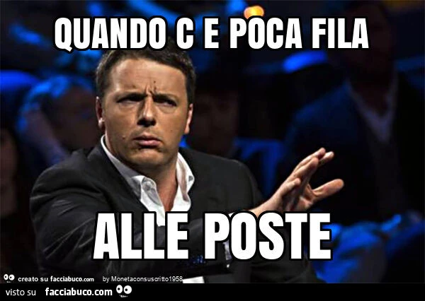 Quando c e poca fila alle poste