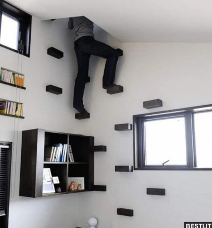 Free climbing in casa, altro che palestra! ๐คฃ