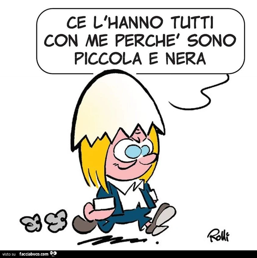 Ce l'hanno tutti con me perchè sono piccola e nera