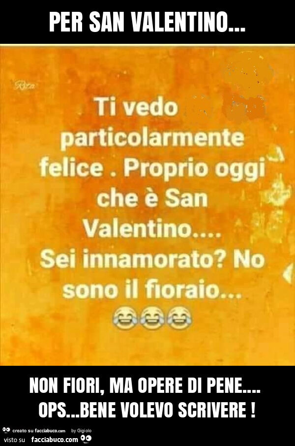 Per san valentino… non fiori, ma opere di pene… ops… bene volevo scrivere